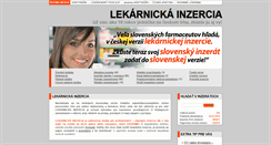 Desktop Screenshot of lekarnickainzercia.sk